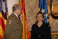 Audiència oferta per la Presidenta a l'Excm. Sr. Federico Lázaro general segon cap de la Comandància Militar de les Illes Balears, amb motiu del seu a