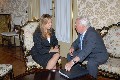 La presidenta amb  el president de la Fundació Hispania