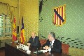 Visita al Parlament de les Illes Balears del M. Hble. Sr. Joan Rigol i Roig, president del Parlament de Catalunya
