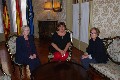 La presidenta rep en audiència la Sra. Gillian Brion, vicecònsol britànica a les Illes Balears i a la Sra. Elaine Brannan vicecònsol de Mallorca