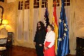 El president ha rebut  la  visita de la presidenta de la Diputació Permanent del Parlament de Catalunya, Carme Forcadell