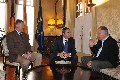 El president amb Tomeu Català i Armando Pomar